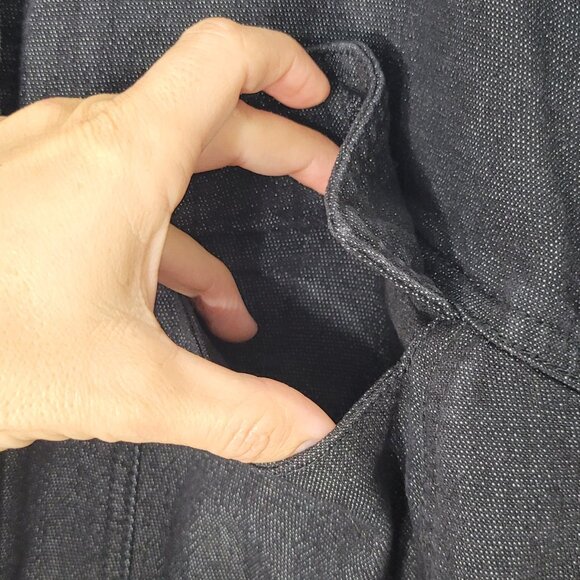 Penningtons Women's Black Jean Jacket Cotton Blend Pockets Denim Plus Size X - Picture 6 of 12